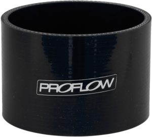 Proflow Hose Tubing Air intake, Silicone, Straight, 3.50in. Straight 3in. Length, Black
