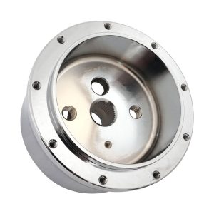 Proflow Universal Chrome Billet Steering Wheel Adaptor, Boss Kit, 9 hole , Suits 1967-94 GM Based Column, Each