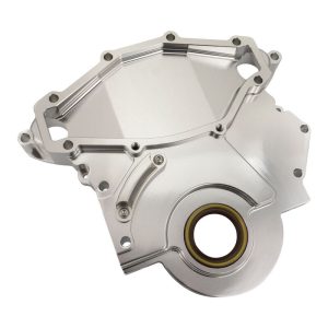 Proflow Timing Cover, For Holden V8 All 253/308 And 304 EFI, Billet Aluminium, Silver *Revised Version*