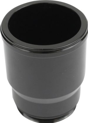 Proflow Inlet Fittings, Aluminium, 1.750 in. Hose to 1 3/16 in. Straight Cut Male, Black Anodised