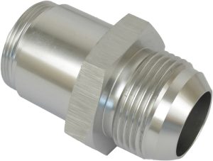 Proflow Inlet Fittings, Aluminium, -20 AN Male to 1 3/16 in. Straight Cut Male, Silver Anodised