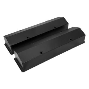 Proflow Valve Covers, Tall, Fabricated Aluminum, Black Powder Coated, Chev, Small Block, Pair