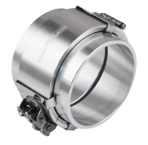 Proflow Tubing Coupler, Quick Release Clamp Assembly, Silver Anodised, 3.50in, Each