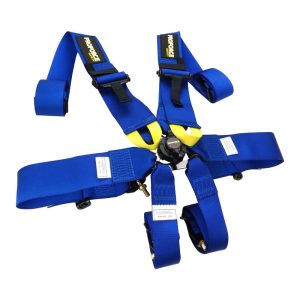 Proforce Racing Harness, SFI,FIA & CAMS Approved,exp 2028 6 Point Camlock, Individual-Type, Bolt-In, Floor or Roll Bar Mount, Blue, Each