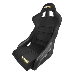 Proforce Racing Seat, FIA, Highback Bucket, Steel Frame, Black Velour, Each