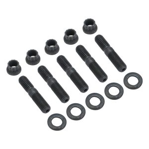 RTS Pinion Support Stud Kit, For Ford 8 & 9 In., 3/8-16 x 3/8-24 With Hardened Washers, 12pt Flanged Nuts, Set of 5, Kit