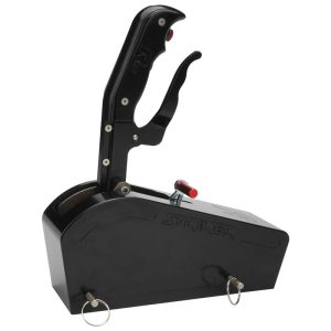 RTS Automatic Gate Shifter, Billet Striker Pistol Grip Billet Handle, 1-Piece Billet Cover, GM Powerglide, TH350,TH400, Ford and Chrysler, Kit