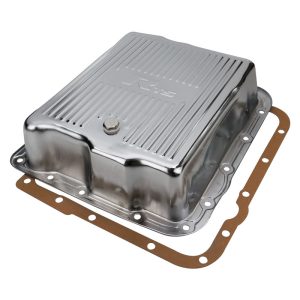 RTS Transmission Pan, Extra Capacity, Steel, Ribbed Chrome, GM Chev Holden, Commodore, 700R4, 4L60, 4L60E, 4L65E, Each