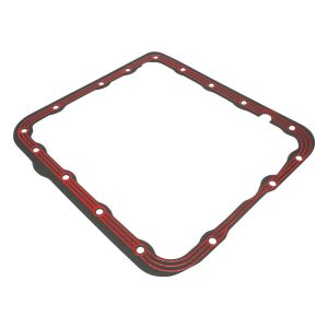 RTS Transmission Pan Gasket, GM TH700, 4L60, 4L60E, Red Silicone Bead w/Steel Core, LubeLocker Style, 1.25mm Thick, Each