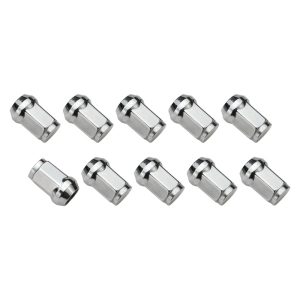 Wheel Lug Nut Kit Chrome, Acorn Bulge, length 1.42, M14 x 1.50, Set of 10