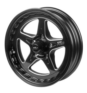 Street Pro ll Convo Pro Wheel Black 15x4'' For Ford Bolt Circle 5 x 4.50'' (-13) 2.0'' Back Space