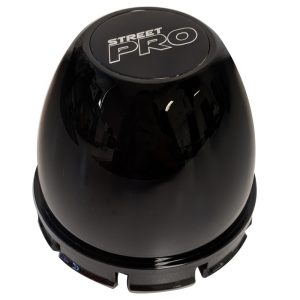 Street Pro Wheels Center Cap Suits 002/007 Series & Centerline, Push-In with 2 Decals, Black
