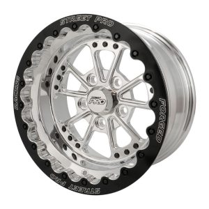 Street Pro 009 Series Forged Wheel, Rear Beadlock 15x8'' / 4.50'' Backspace (0) / 5x4.75" Bolt Circle Chevrolet, Polished