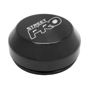 Street Pro Wheels Billet Centre Cap, For 009 Rear Wheels, 26mm Height Installed, Press In with O-Ring, Black