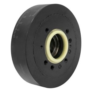 VPW Harmonic Damper Balancer, Steel, SB Ford V8, Satin Black 6.40'' Diameter, 28oz External Balance , Each