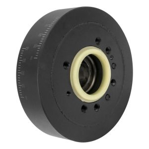 VPW Harmonic Damper Balancer, Steel, SB Ford V8, Late Model Satin Black 6.40'' Diameter, 50oz External Balance , Each