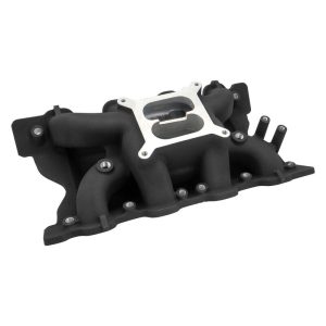 VPW Intake Manifold, SB Ford 302, 351 Cleveland, Dual Plane, Aluminium Black , Square Bore, Natural, Each
